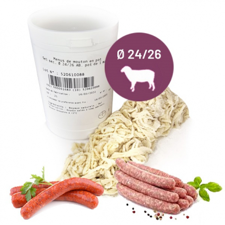 Boyaux de mouton pour chipolatas et merguez