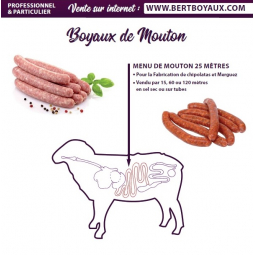 Boyaux de mouton pour chipolatas et merguez